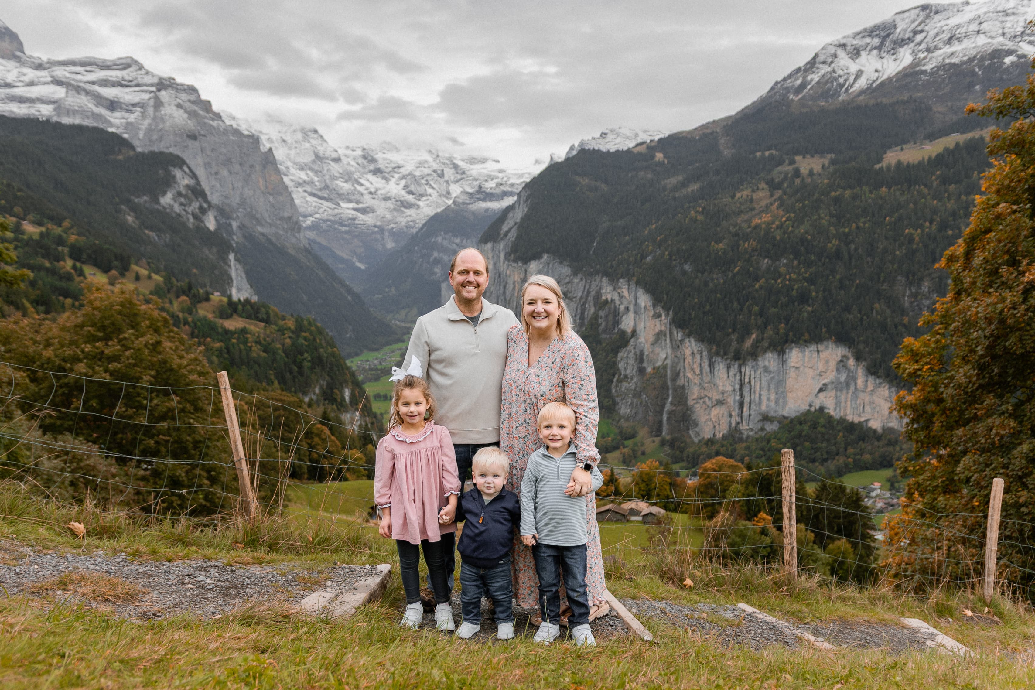 Autumn photoshoot in Wengen Switzerland